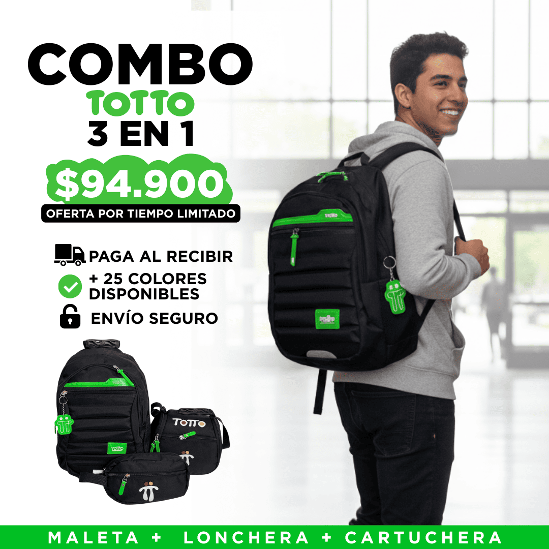 COMBO BOLSO TOTTO TRIO 3X1
