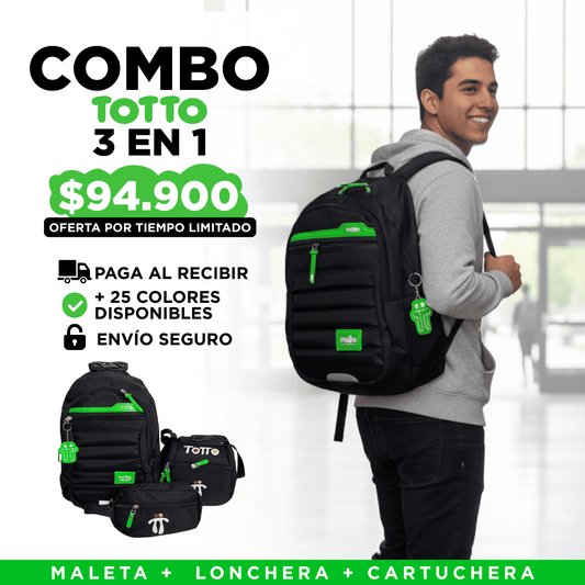 COMBO BOLSO TOTTO TRIO 3X1