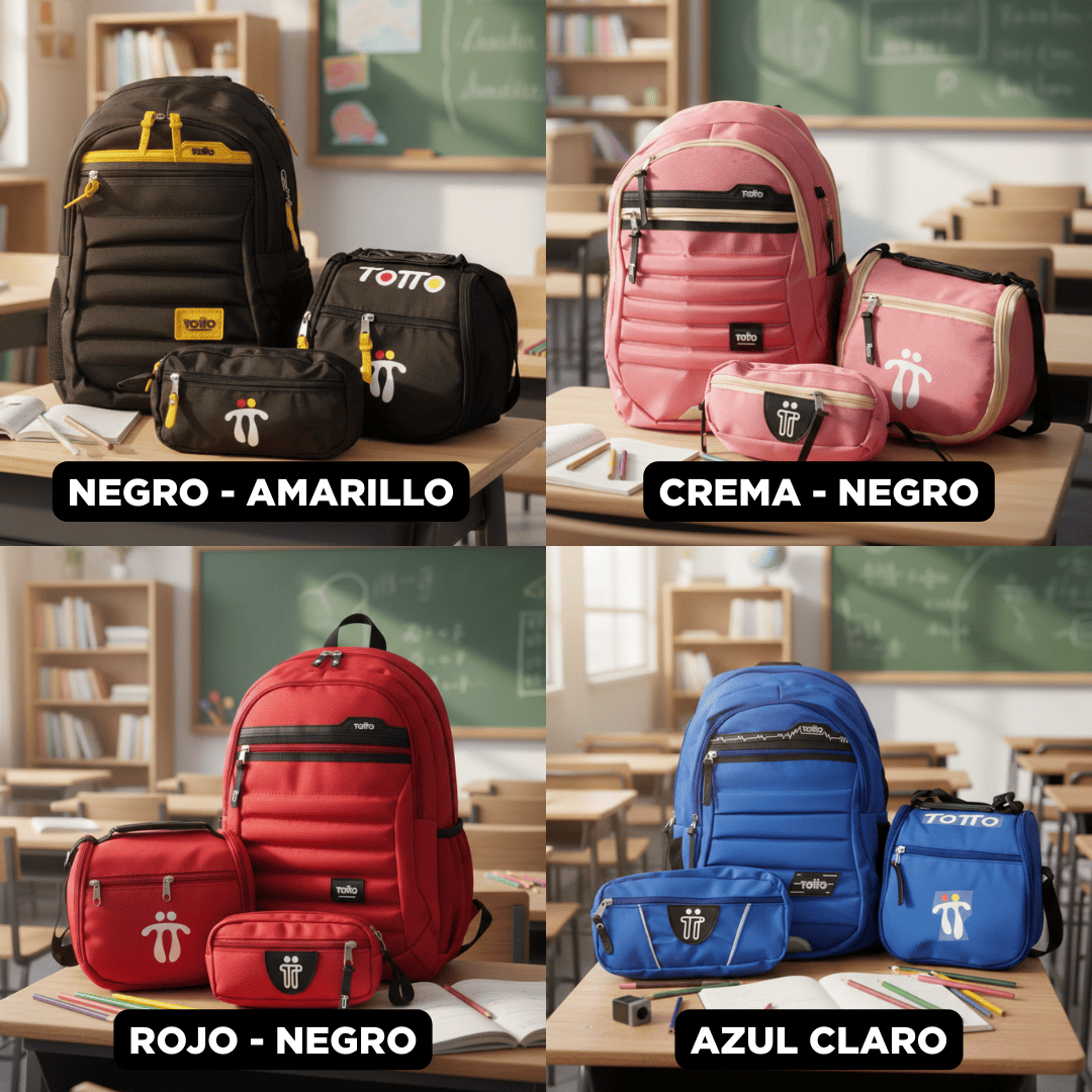 COMBO MALETA + LONCHERA + CARTUCHERA